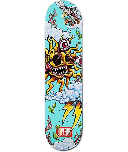 Superior Solar Teal 7.7" Skateboard Deck at Zumiez PDP